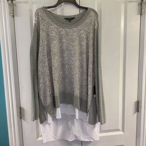 Simply Vera 3x Gray/ White Sweater